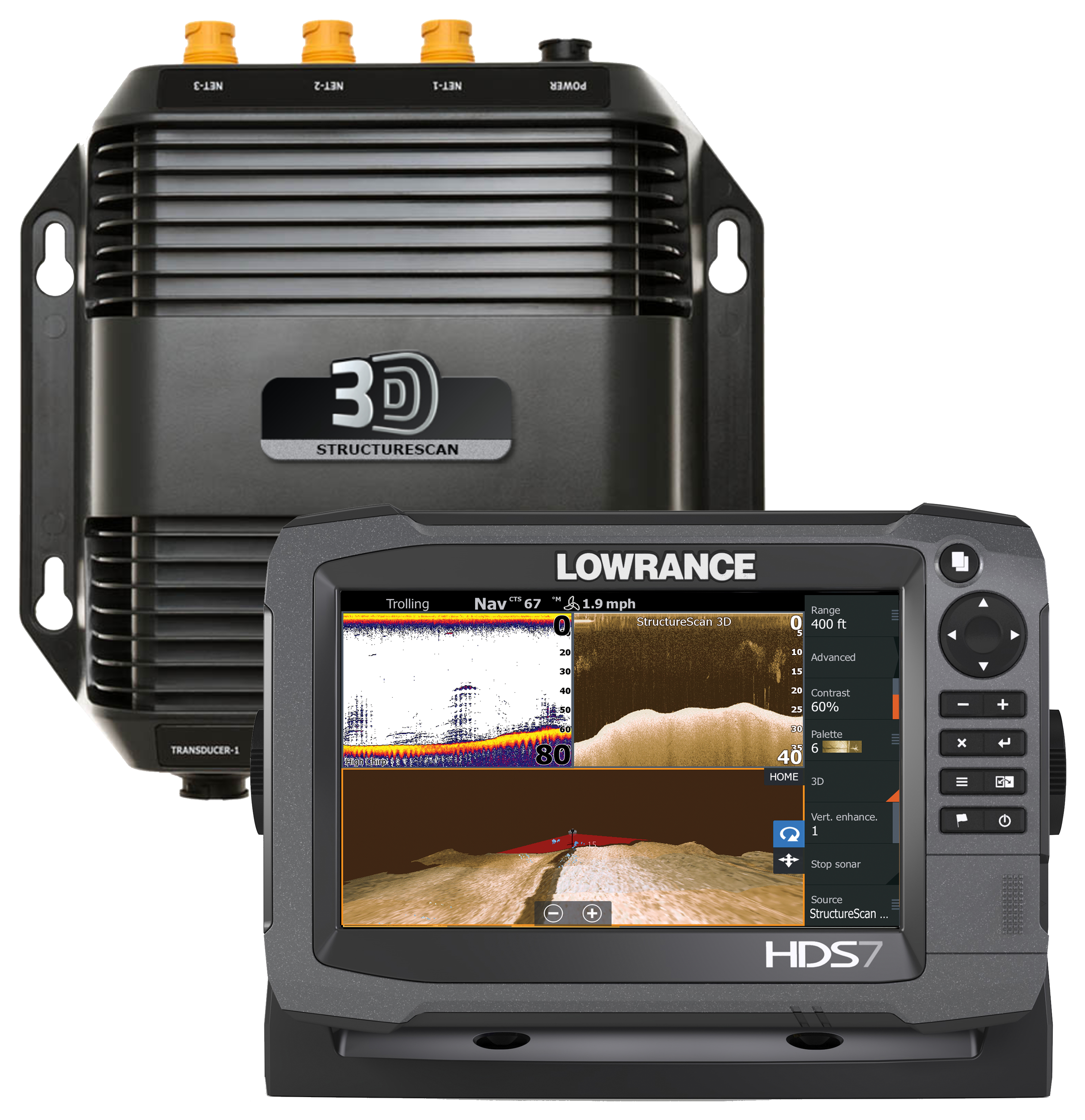 Lowrance HDS-7 Gen3 Insight USA Fishfinder/Chartplotter with ...